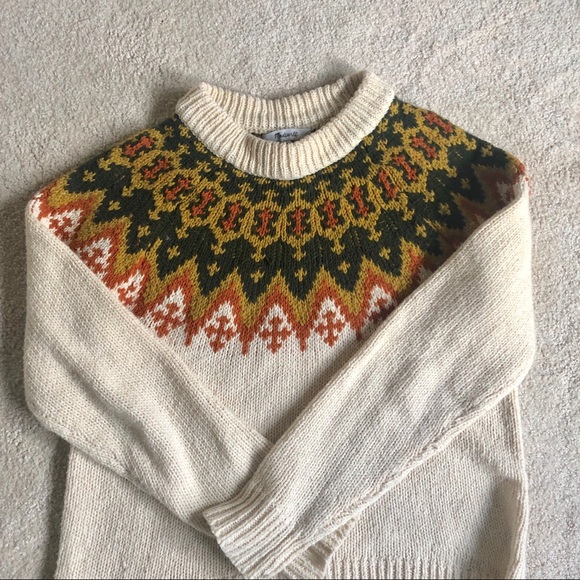 Madewell Fair Isle Sweater XS - Picture 3 of 4
